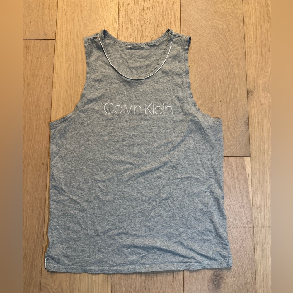 Calvin Klein Heather Gray Sleeveless Top